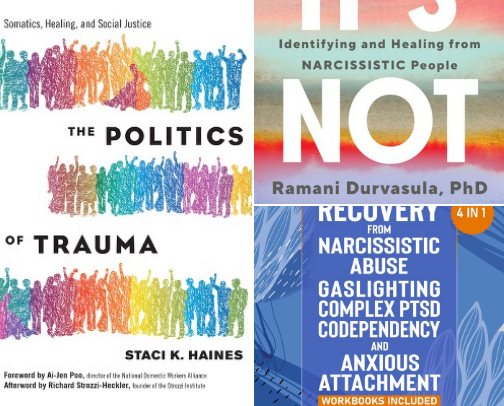 Trauma Books for Therapists cover photo collage