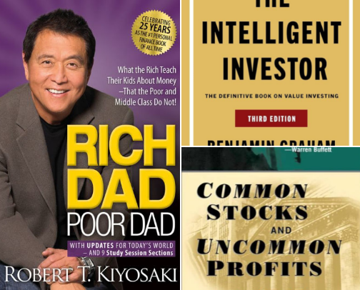 Top highly recommended Finance books cover photo collage