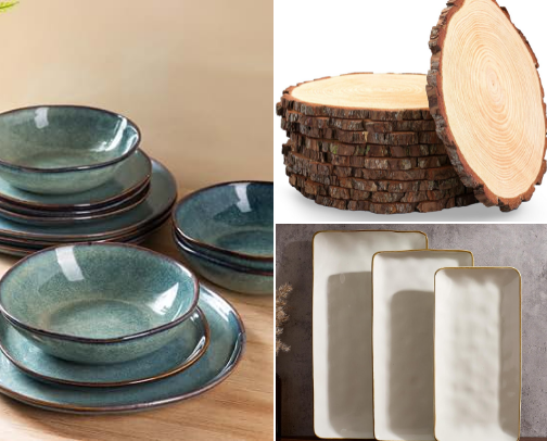Holiday Hosting Must-Haves 2026 — Viral Amazon Place Settings, Table Decor, Serving Platters, Warming Mats & Roasting Pans for Thanksgiving & Christmas Dinner cover photo collage