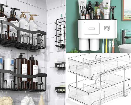Bathroom Organization cover photo collage