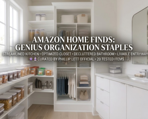 Amazon Home Finds: Genius Organization Staples That Work cover photo collage