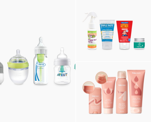 What I WISH I had on my baby registry cover photo collage