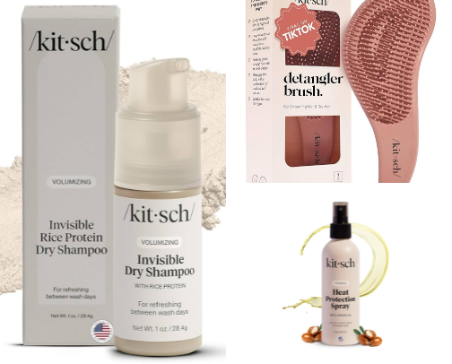 affordable amazon hair essentials 🎀 cover photo collage