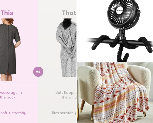 hospital must haves for new mom & baby! cover photo collage