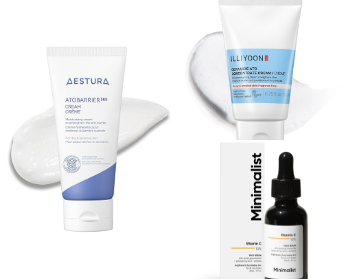Skincare for the acne prone, sensitive and dry skin friends cover photo collage