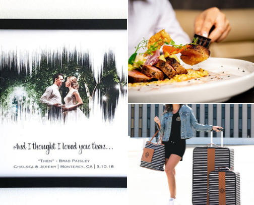 Thoughtful & Unique Wedding Gift Ideas for Taylor & Travis cover photo collage