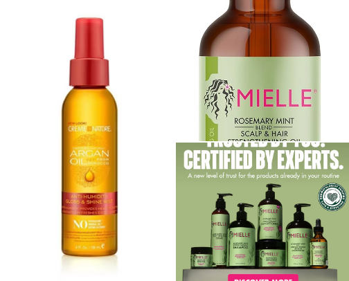 EVERYTHING YOU NEED FOR HEALTHY HAIR. cover photo collage