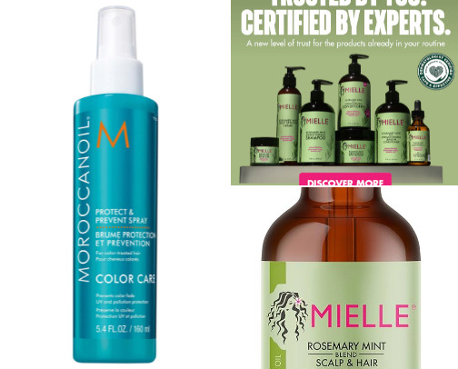 EVERYTHING YOU NEED FOR HEALTHY HAIR. cover photo collage