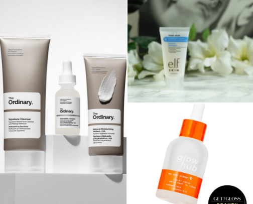 Skincare Products cover photo collage
