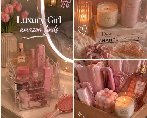 ✨ “Luxury Girl Amazon Finds” cover photo collage