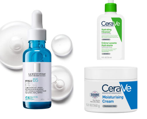 Best affordable skincare products for dry skin cover photo collage