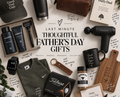 last minute thoughtful father’s day gifts cover photo collage