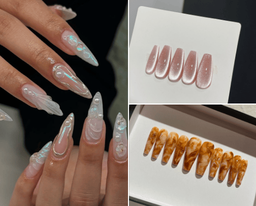 Press On Nails cover photo collage