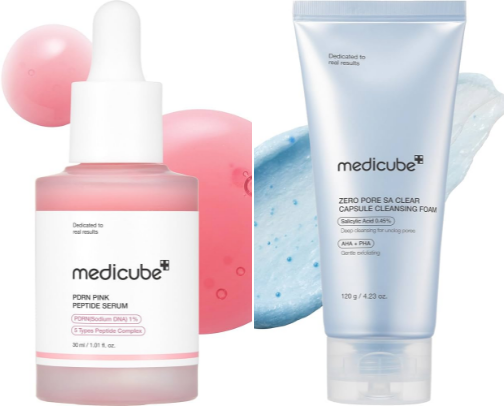✨Viral Medicube Korean Skincare Staples for Glass Skin ✨⁠ cover photo collage