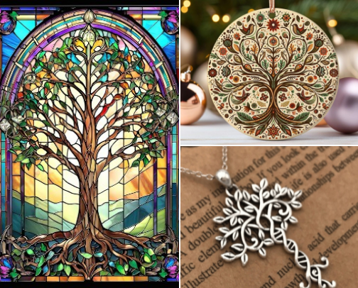 The Tree of Life: Gifts, Symbols & Meaningful Treasures cover photo collage