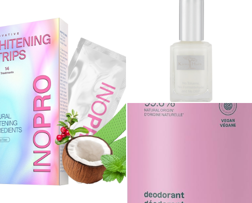 Low-tox Beauty Products cover photo collage