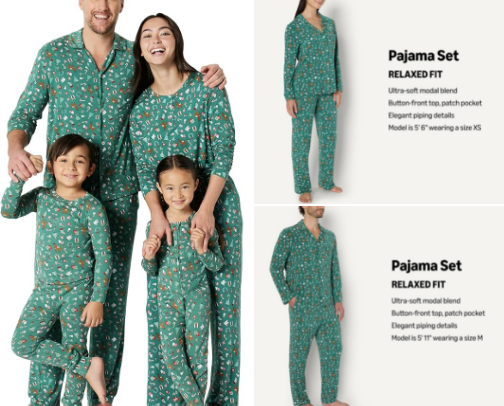 Family Christmas pjs 🎄 cover photo collage
