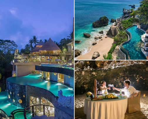 Angel’s Travel Journal Must-Visit Honeymoon Destinations in Bali 🌅🥂 cover photo collage