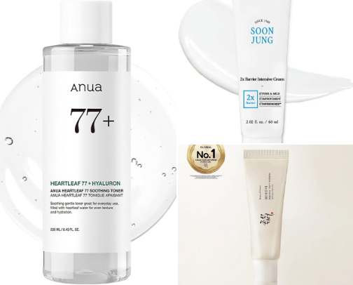 Best Korean Skincare for Sensitive Skin (Gentle + Barrier-Friendly Favorites) cover photo collage