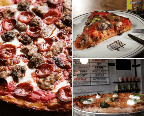 Taste pizza cover photo collage