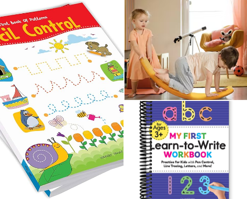 Home preschool/toddler activities cover photo collage