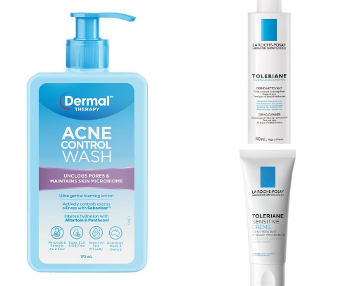 My go-to skincare routine for acne prone and oily skin cover photo collage