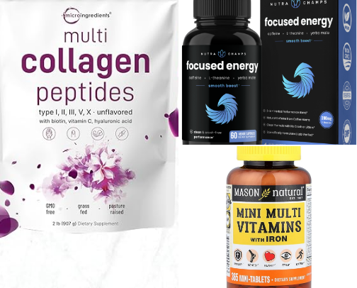 🍃 SUPPLEMENTS & WELLNESS 💊 – MY DAILY BOOSTERS FOR ENERGY & BEAUTY ✨ cover photo collage