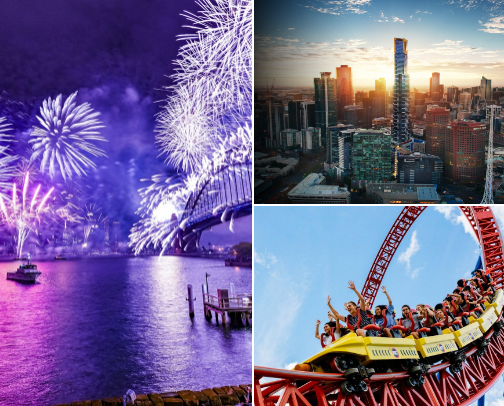 Fun Down Under cover photo collage