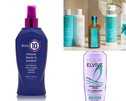 Haircare products I love cover photo collage