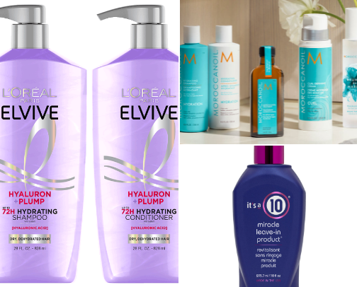 Haircare products I love cover photo collage