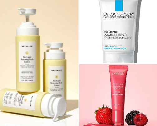 Face, Body & Lip Care: Effective Face/Body Lotions & Lip Care for Sensitive Skin cover photo collage