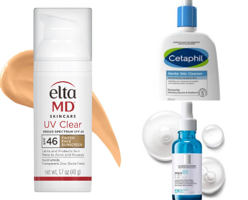 Sensitive skin recommendations cover photo collage