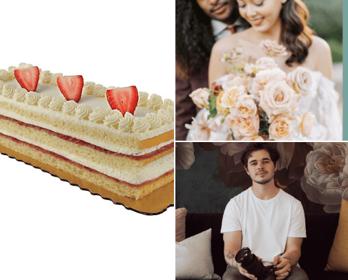 Rachel and Christopher's Wedding cover photo collage
