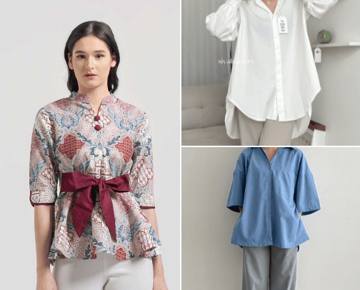 Rekomendasi Baju dan Celana Bekerja Casual untuk Wanita cover photo collage
