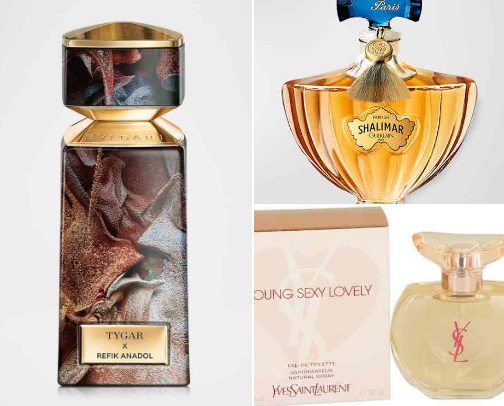 Perfume and body spray cover photo collage