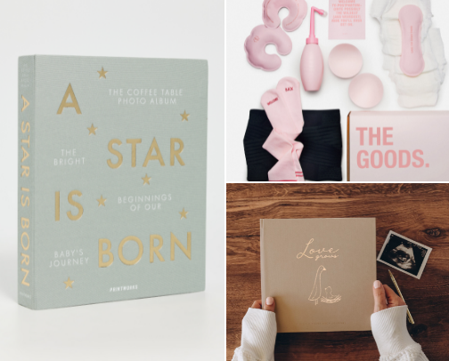 Maternity / Baby Shower Gifts cover photo collage