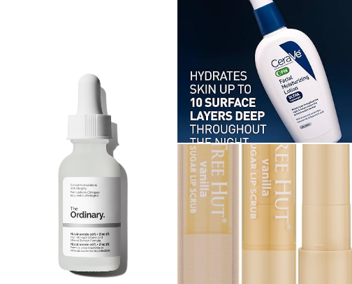 fave beauty items cover photo collage