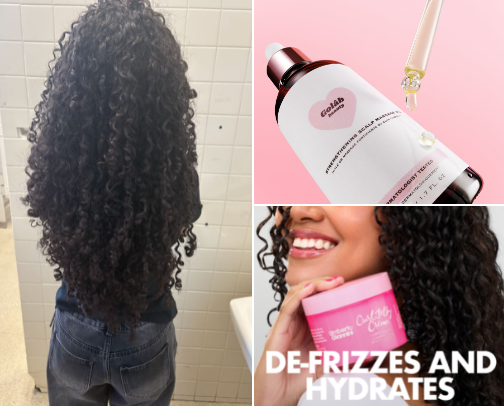The Secret to Waist Length Curls cover photo collage