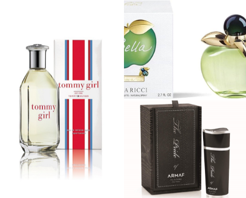 Perfumes, bath stuff ✨ cover photo collage