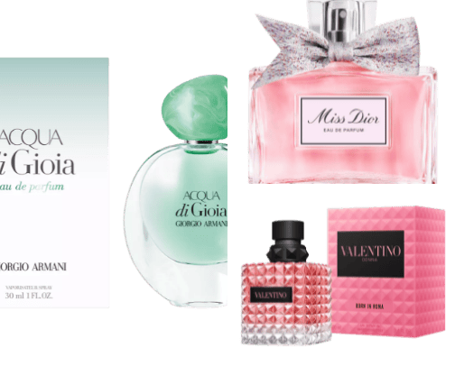 Fragrance/perfumes cover photo collage