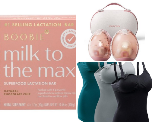 Breastfeeding / Pumping items cover photo collage