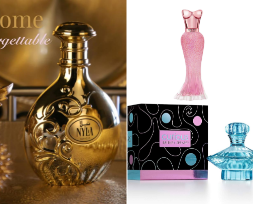 perfumes and body spray cover photo collage