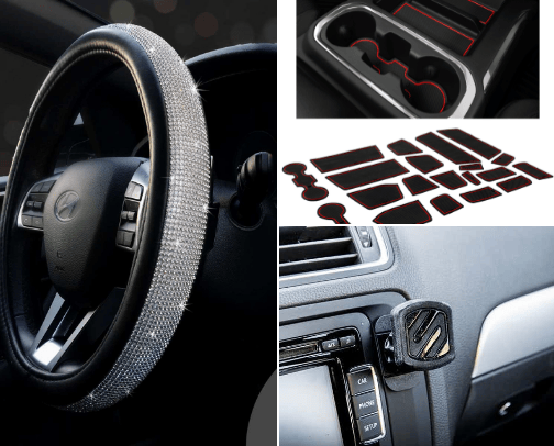 Car accessories cover photo collage