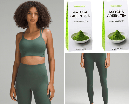 Green Lululemon Set picture cover photo collage