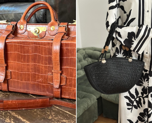 Vintage handbags cover photo collage