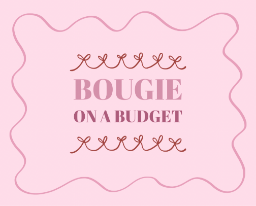 Bougie on a Budget 💅 cover photo collage
