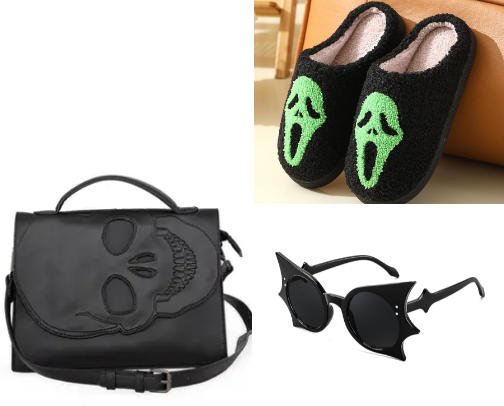 Spooky girl things cover photo collage