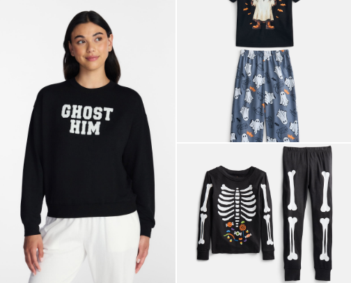 Fall/Halloween pajamas cover photo collage
