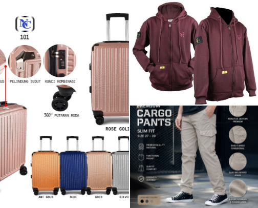 Travel gear cover photo collage