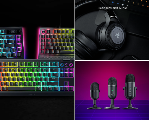 Best gaming equipment🎧 cover photo collage